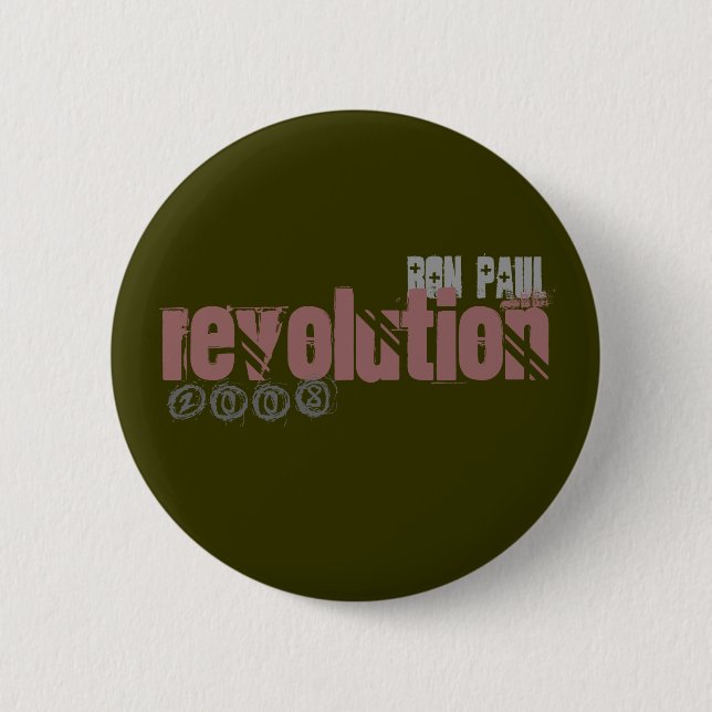 ron paul, revolution, 2008 button (Front)