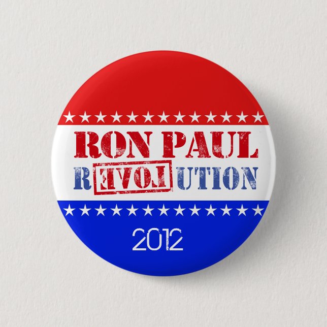 Ron Paul Revolution 2012 Pinback Button (Front)