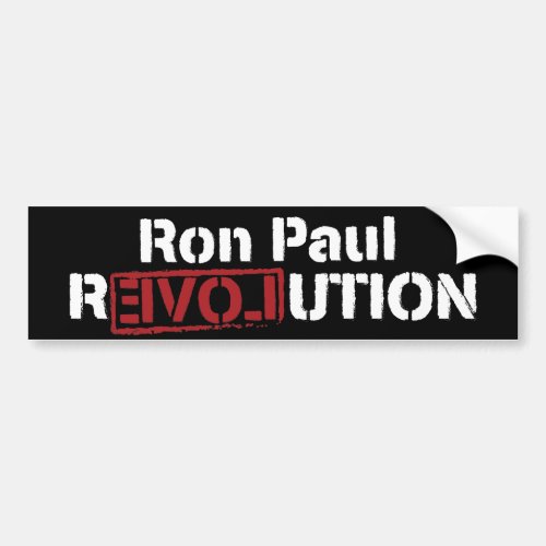 Ron Paul Revolution Bumper Sticker