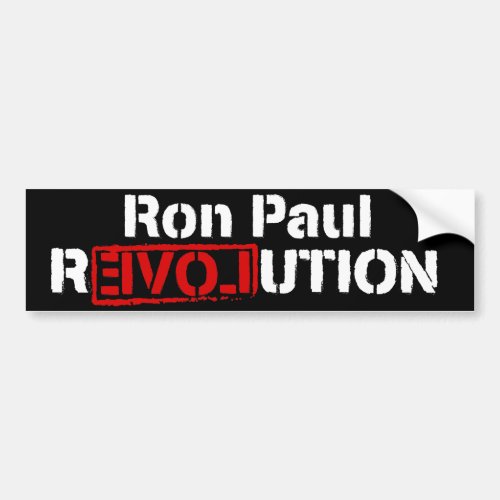 Ron Paul Revolution Bumper Sticker