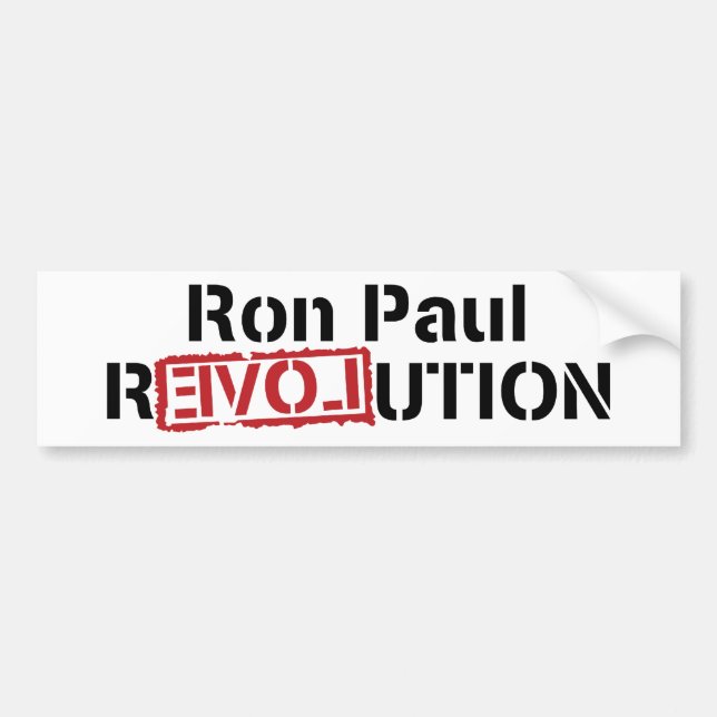 Ron Paul Revolution Bumper Sticker (Front)