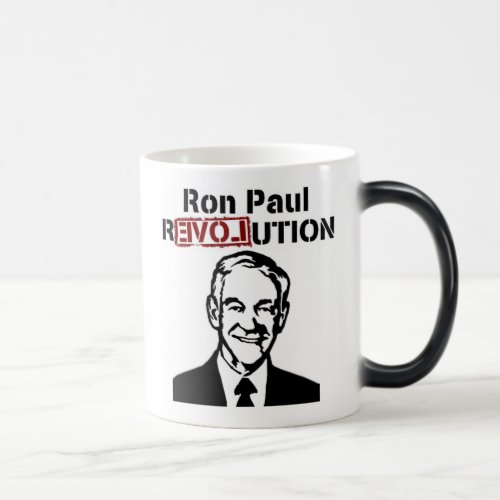 Ron Paul Revolution CoffeeTea MugCup Magic Mug