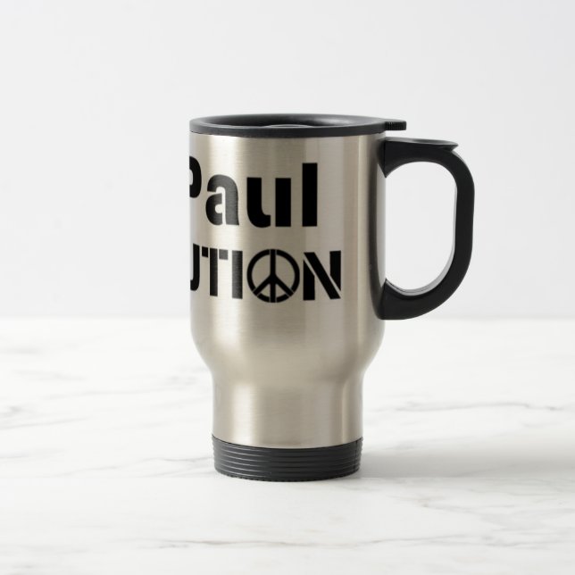 Ron Paul Revolution Coffee/Tea Mug/Cup Travel Mug (Right)