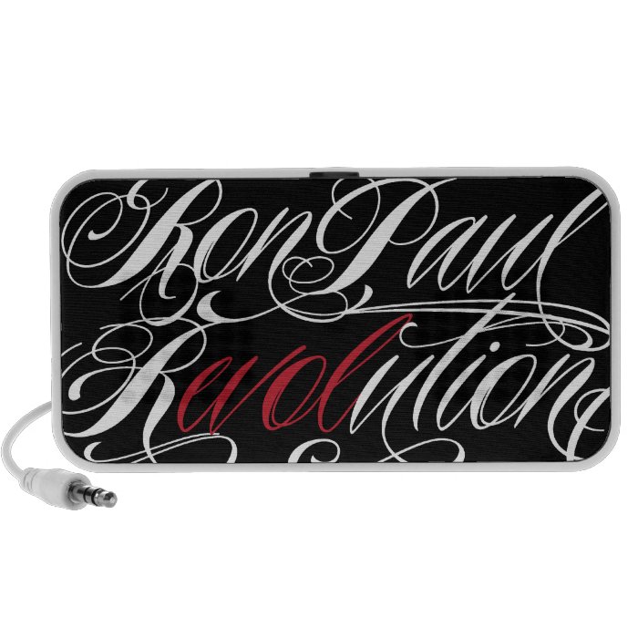 Ron Paul Revolution Doodle Portable Speaker