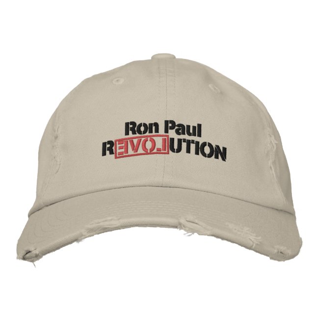 Ron Paul Revolution Embroidered Hat (Front)