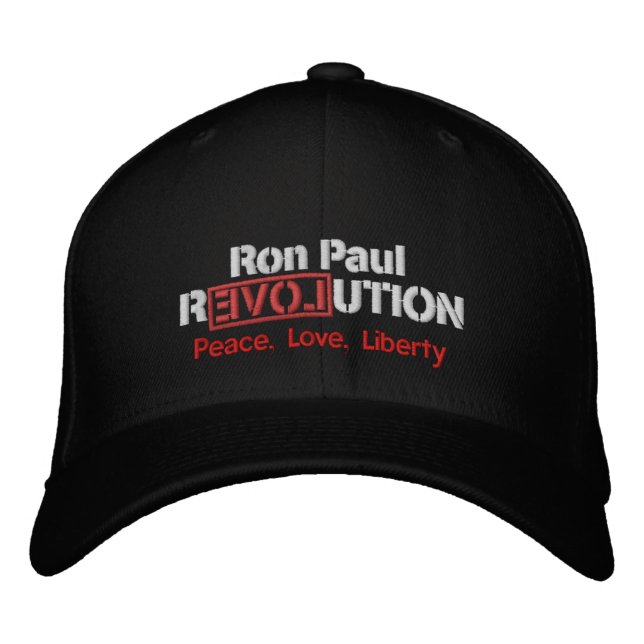 Ron Paul Revolution Embroidered Hat (Front)
