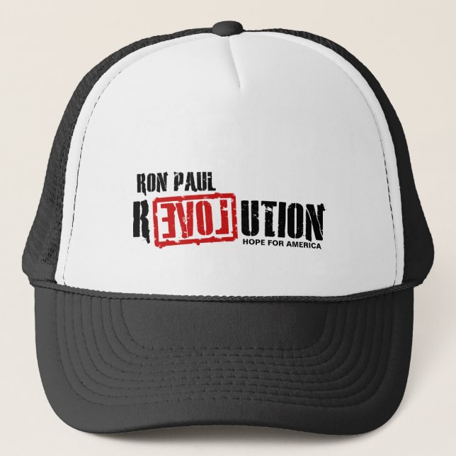 Ron Paul Revolution - Hope For America Trucker Hat (Front)