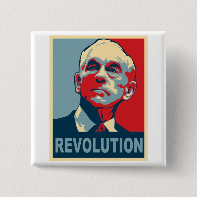 Ron Paul Revolution Pinback Button (Front)