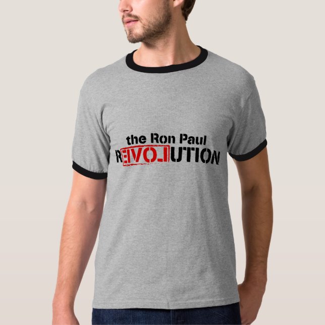 Ron Paul Revolution Ringer T T-Shirt (Front)
