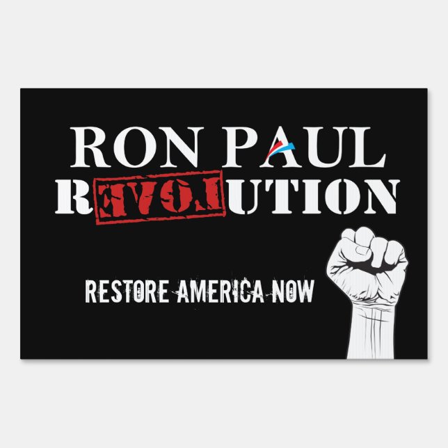 Ron Paul Revolution Sign (Front)