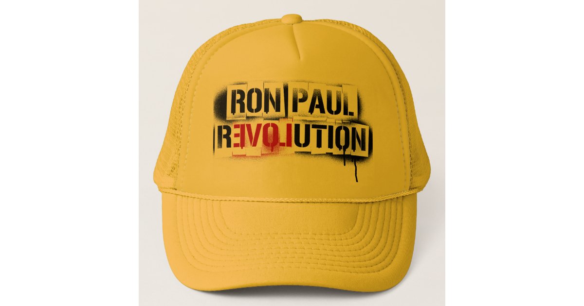 RON PAUL REVOLUTION STENCIL GRAFFITI HAT! TRUCKER HAT ...