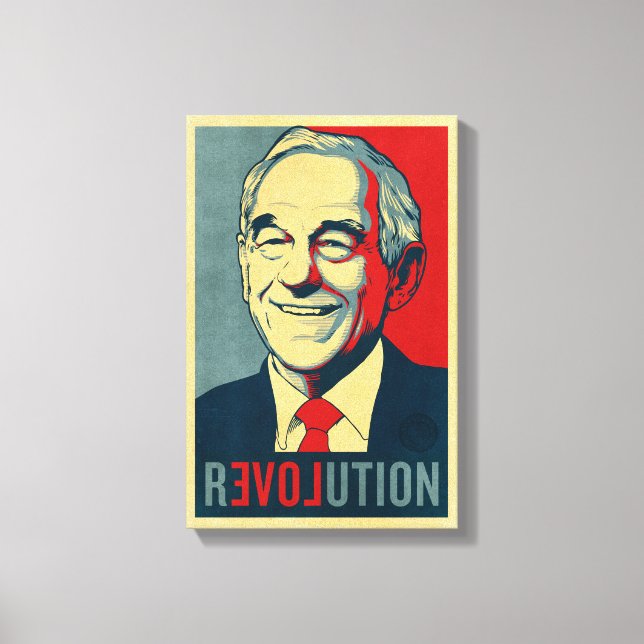 Ron Paul Revolution Wrapped Canvas Print (Front)