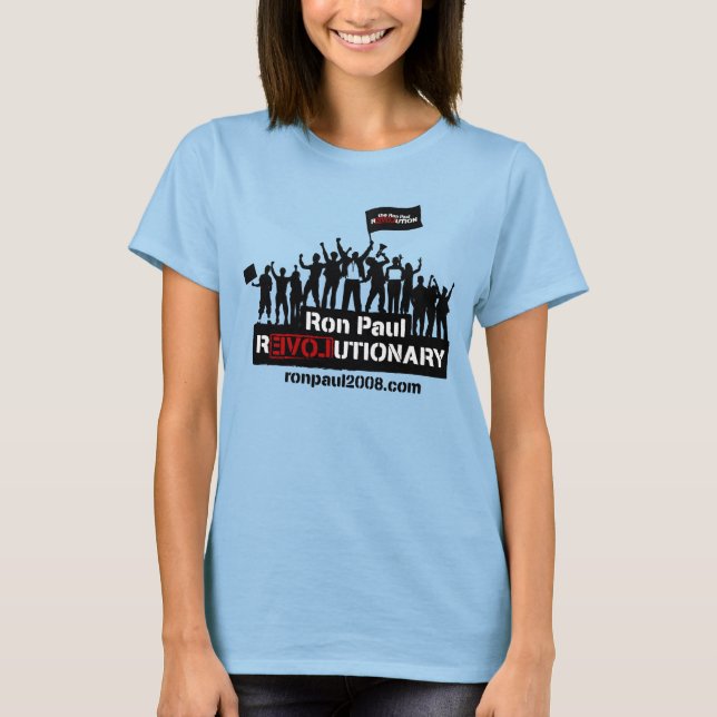 Ron Paul Revolutionary Ringer T T-Shirt (Front)