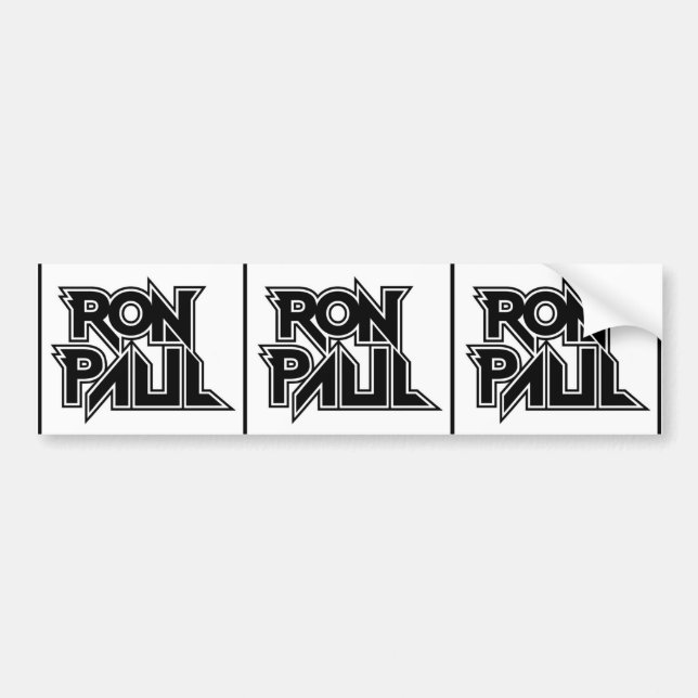 Ron Paul Rocks! Bumper Sticker (Front)