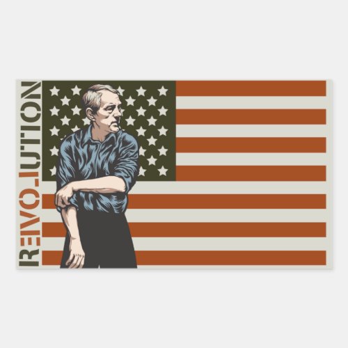 Ron Paul Rolling Up Sleeves Sticker Set
