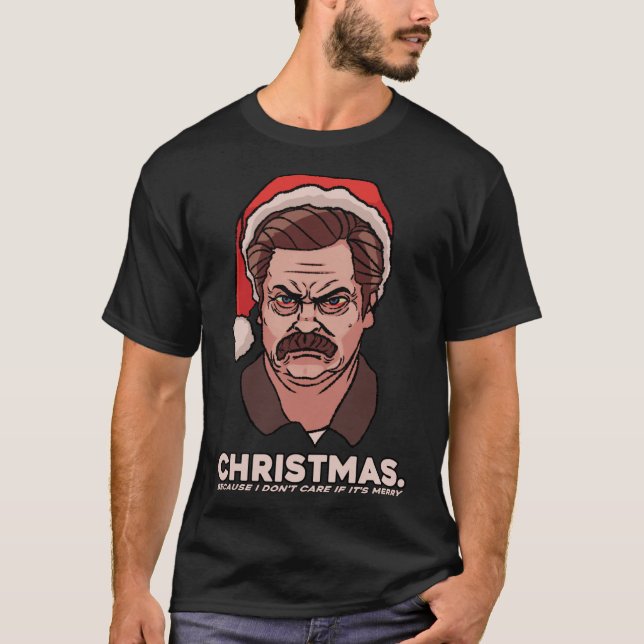 Ron Swanson Christmas Essential T-Shirt (Front)