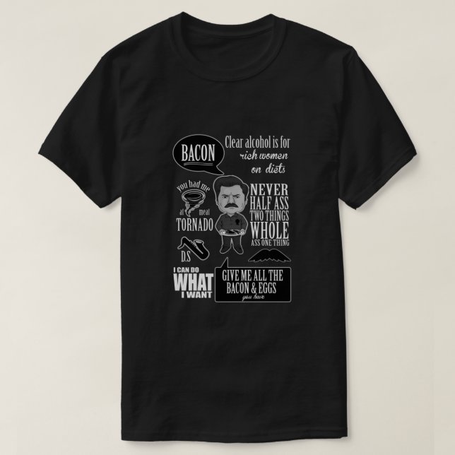 Ron Swanson Montage  Classic T-Shirt (Design Front)