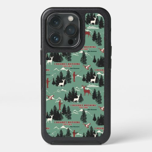 Ron Swanson Nature Silhouette Pattern iPhone 13 Pro Case