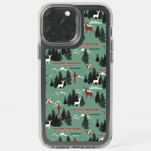 Ron Swanson Nature Silhouette Pattern Speck iPhone 13 Pro Max Case