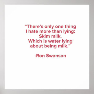 Ron Swanson Quote Poster