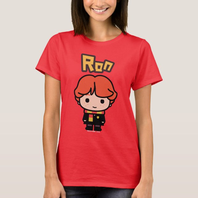 Ron Weasley Cartoon Character Art T-Shirt (Front)