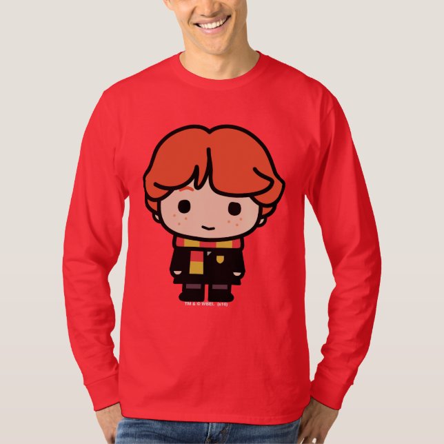 Ron Weasley Cartoon Character Art T-Shirt (Front)