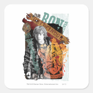 Ron Weasley Collage 1 Square Sticker