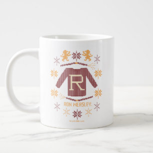 Ron Weasley Cross Stitch Knit Sweater Graphic Giant Coffee Mug
