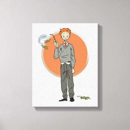 Ron Weasley Illustration Eat Slugs Canvas Print