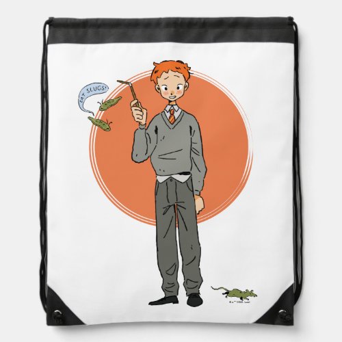 Ron Weasley Illustration Eat Slugs Drawstring Bag