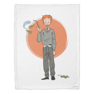 Ron Weasley Illustration "Eat Slugs" Duvet Cover
