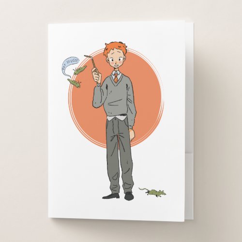 Ron Weasley Illustration Eat Slugs Pocket Folder
