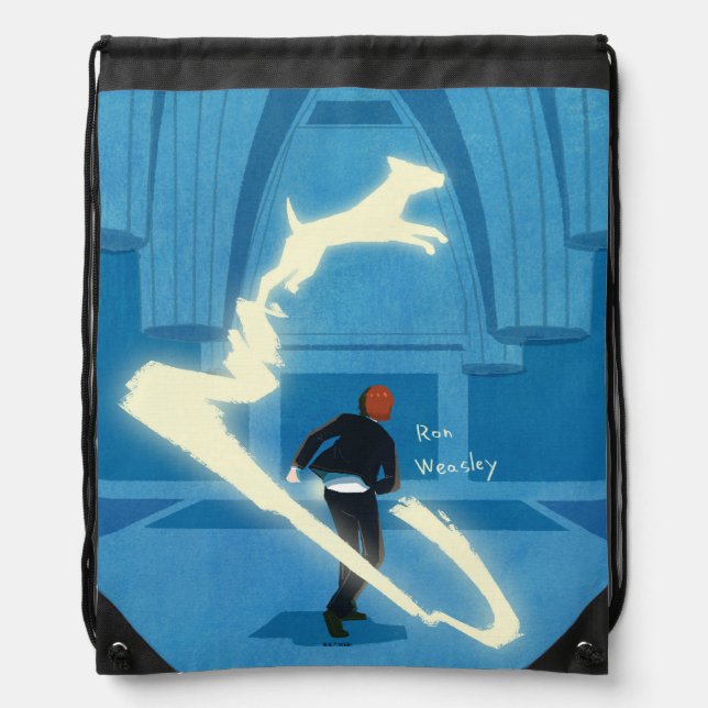 Ron Weasley Patronus Painting Drawstring Bag (Front)
