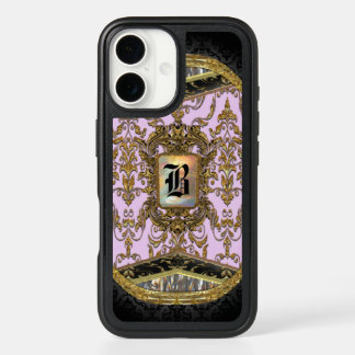 Rona Damasked Elegant Monogram iPhone 16 Case