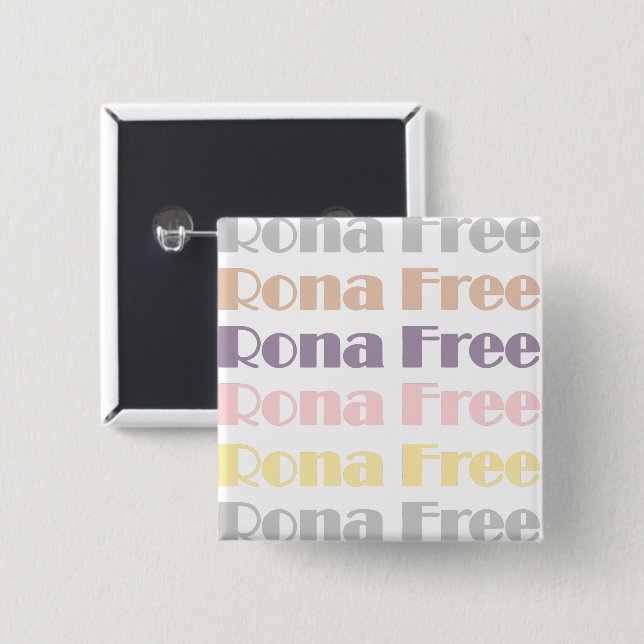 Rona Free Button (Front & Back)