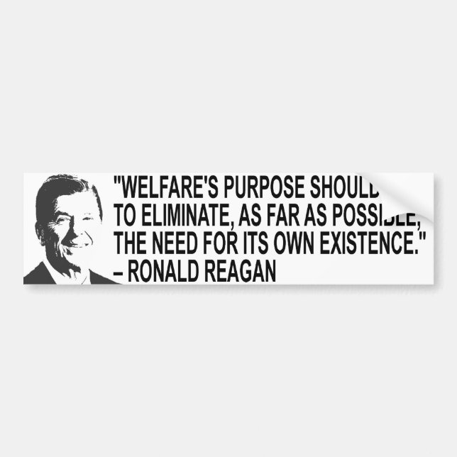 Ronal Reagan Quote Bumper Sticker (Front)