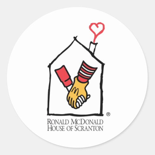 Ronald McDonald Hands Classic Round Sticker