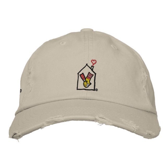 Ronald McDonald Hands Embroidered Baseball Hat (Front)