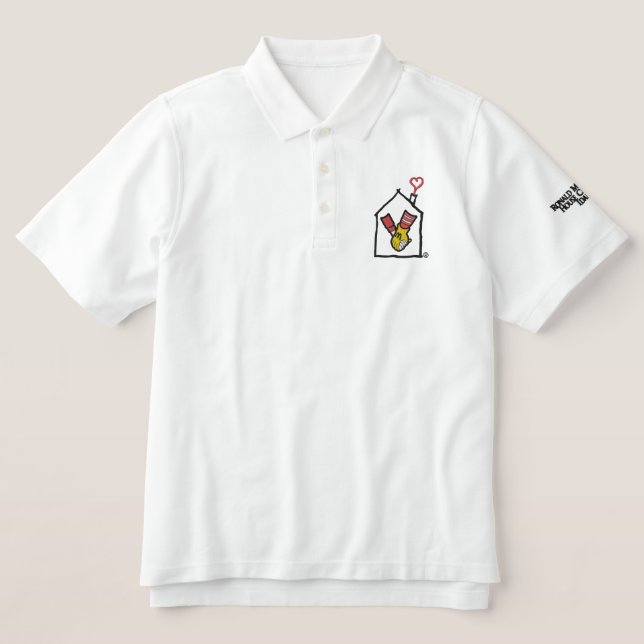 Ronald McDonald Hands Embroidered Polo Shirt (Design Front)