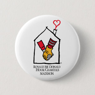 Ronald McDonald Hands Pinback Button