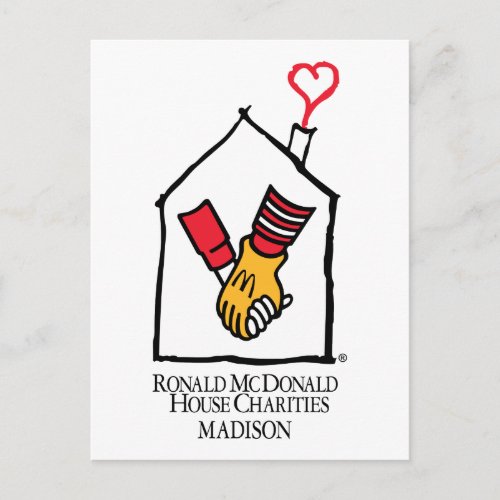 Ronald McDonald Hands Postcard
