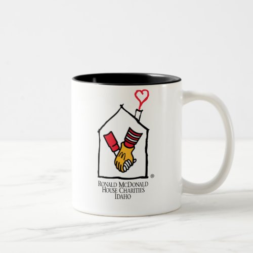 Ronald McDonald Hands Two_Tone Coffee Mug
