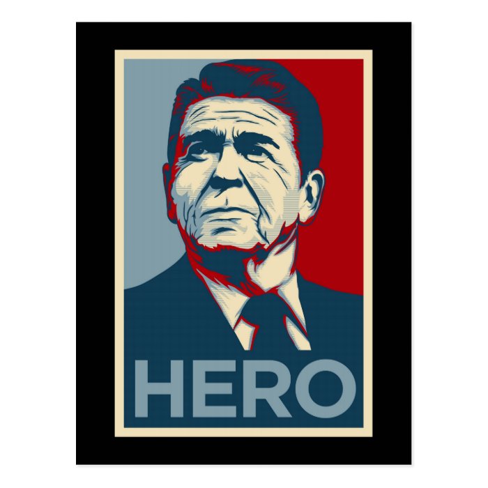 Ronald Reagan Hope Hero Poster   Reagan Bush 84 Post Cards