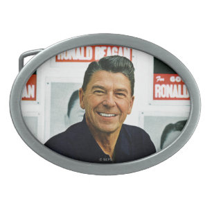 Ronald Reagan Oval Belt Buckle