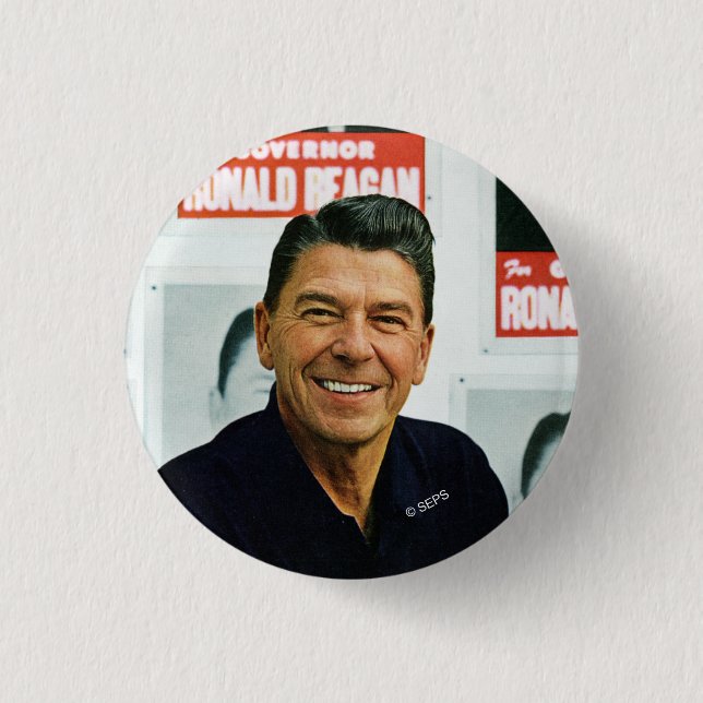 Ronald Reagan Pinback Button (Front)