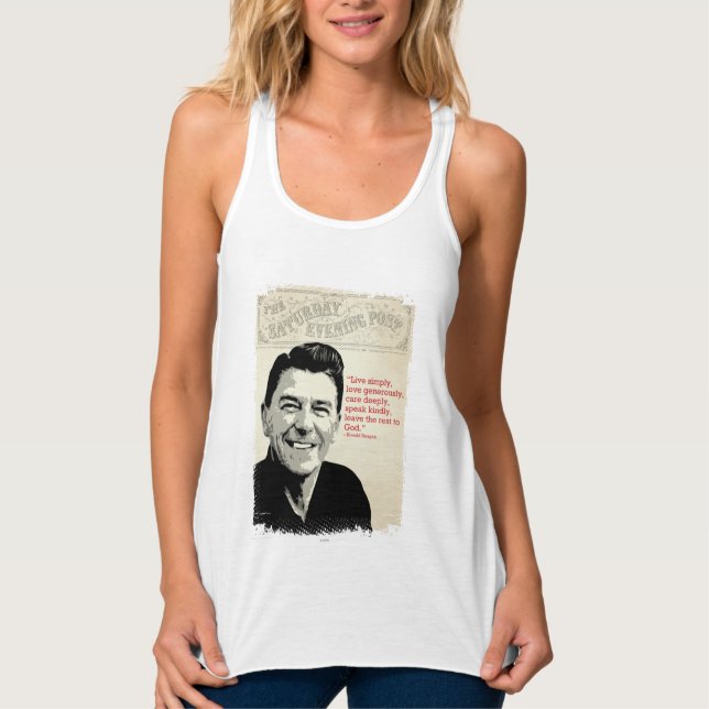 Ronald Reagan Quote Tank Top (Front)