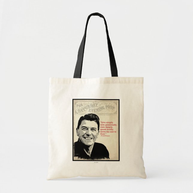 Ronald Reagan Quote Tote Bag (Front)