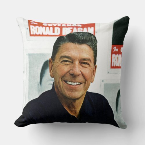 Ronald Reagan Throw Pillow