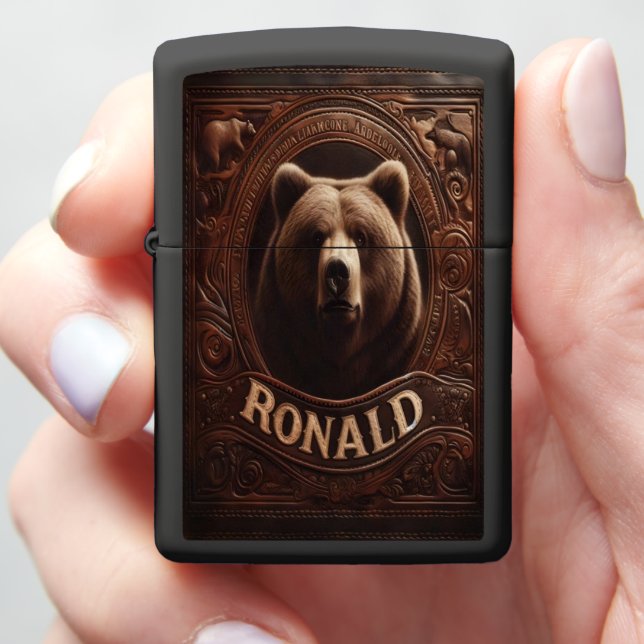 Ronald The Grizzly Zippo Lighter (In Hand)