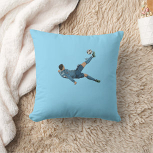 Ronaldo Bicycle Kick Throw Pillow – Soccer Fan Gif